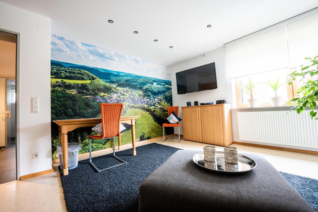 Laendliche 2-Zimmer Wohnung Bad Ditzenbach Ngoại thất bức ảnh