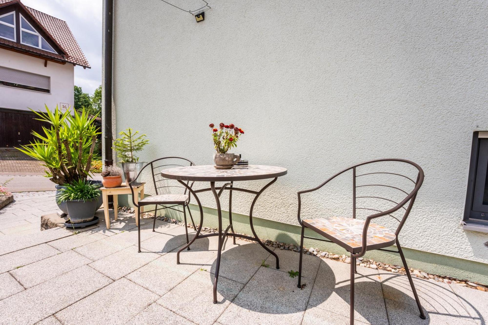 Laendliche 2-Zimmer Wohnung Bad Ditzenbach Ngoại thất bức ảnh